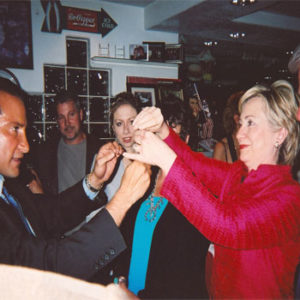 Simon Winthrop with the Clinton Family