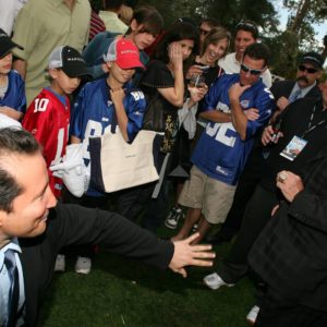 Simon Winthrop with Jimmy Johnson