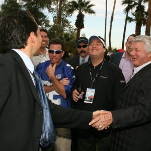 Simon Winthrop with Jimmy Johnson