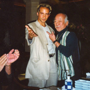 Mr.Miyagi Pat Morita (karate kid) and Simon Winthrop share an amazing magical event at a vip table at the Bellagio casino in Las Vegas
