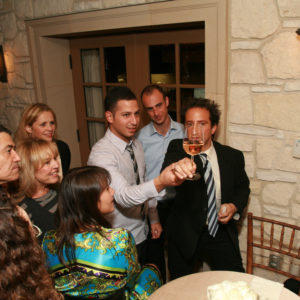 Simon Winthrop with Haim Saban